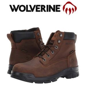 Wolverine Brown Chainhand Waterproof 6” Mens Work Boots W10917 Size 14M